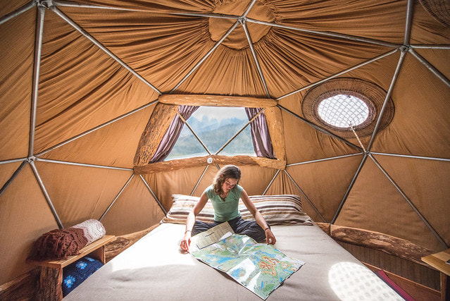 Standard dome at EcoCamp