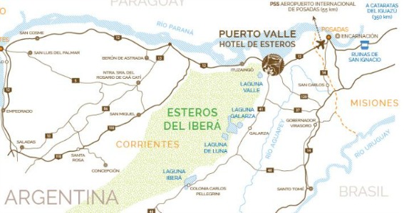 map of puerto valle