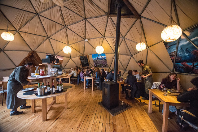 Bar dome at EcoCamp