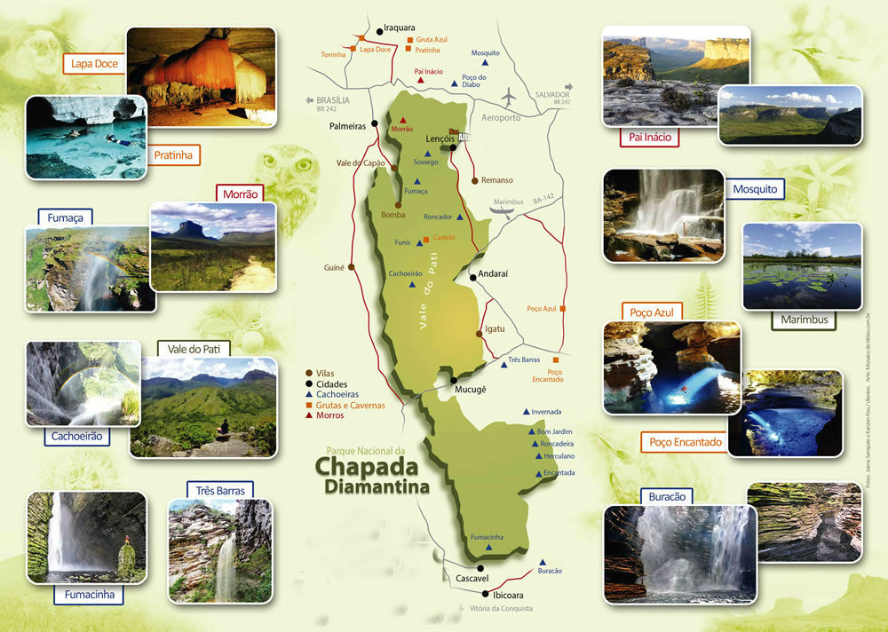 map of chapada diamantina