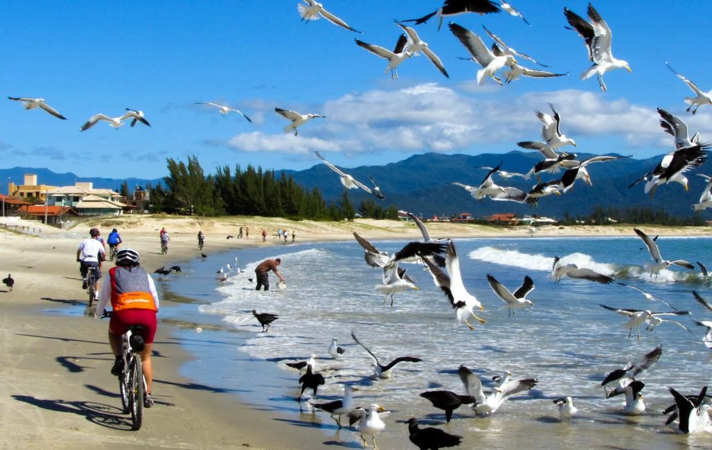 Brazil beaches by hiking and biking