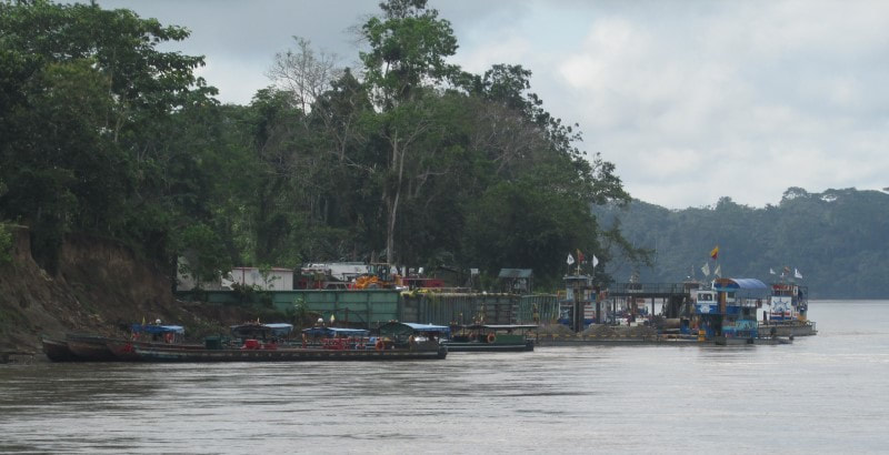 Construction on the Napo River
