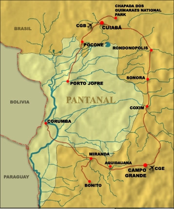 Pantanal map